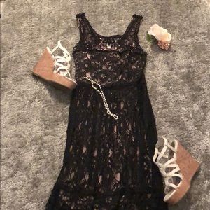 Amazing all over black lace maxi dress🎀